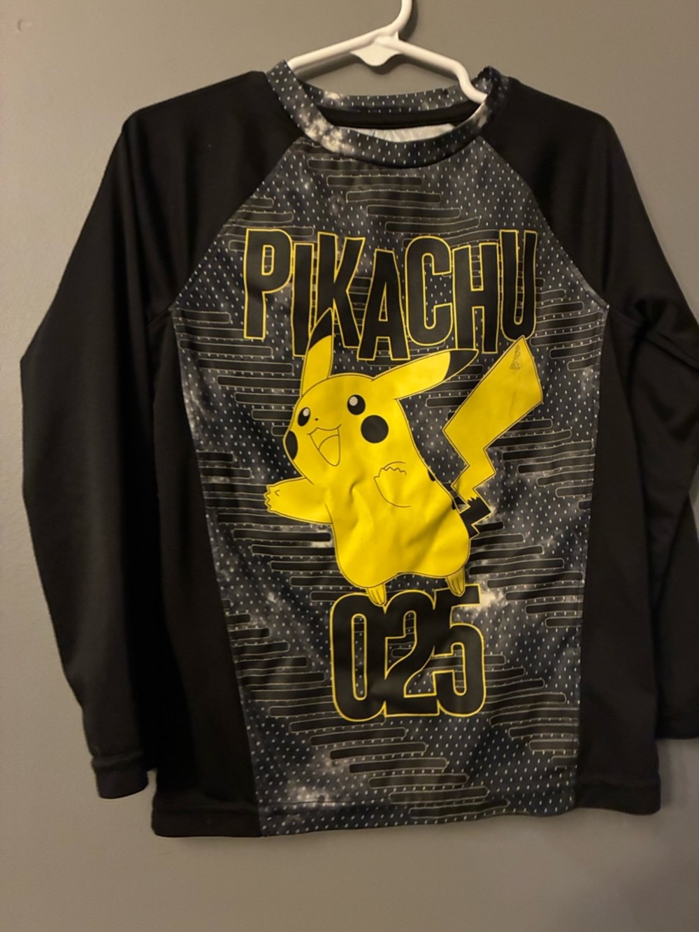 jumping beans Black and Yellow Pikachu Long Sleeve Tee